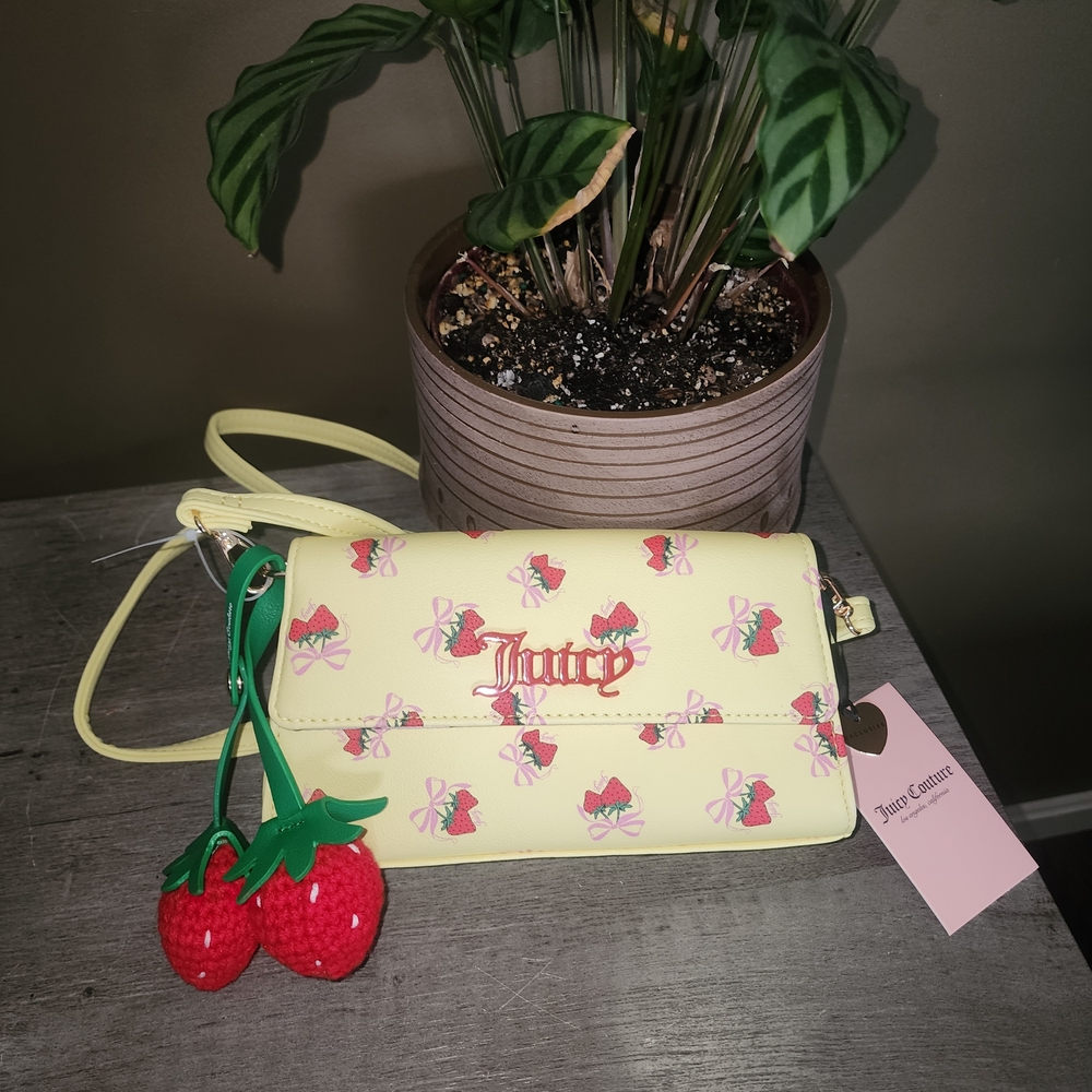 Juicy Couture Yellow Strawberry Crossbody